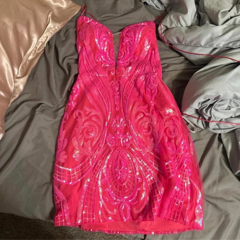 pink homecoming dress
